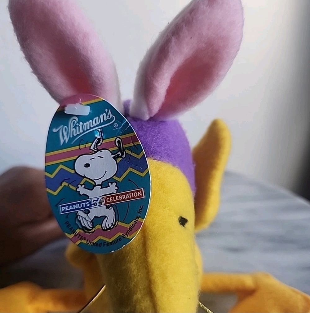 Peanuts Celebration Plush Toy - Yellow Purple, and YWhitman's P EASTER